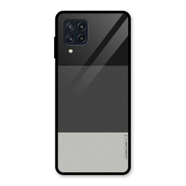 Pastel Black and Grey Glass Back Case for Galaxy M32