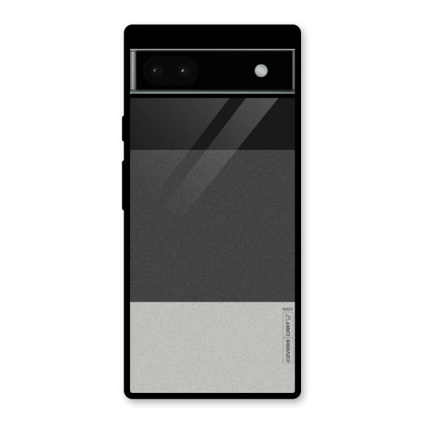 Pastel Black and Grey Glass Back Case for Google Pixel 6a