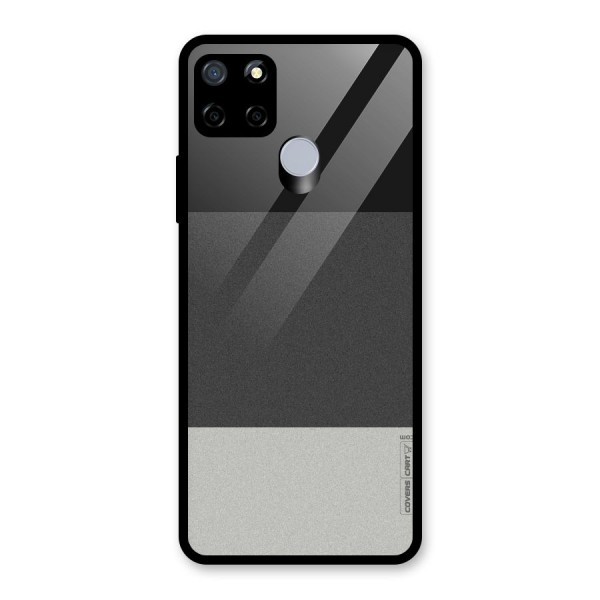 Pastel Black and Grey Glass Back Case for Realme C12