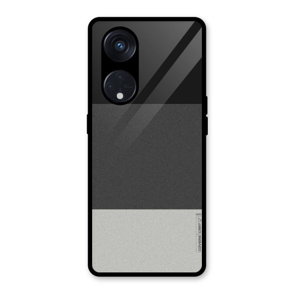 Pastel Black and Grey Glass Back Case for Reno8 T 5G