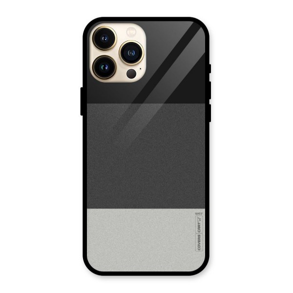 Pastel Black and Grey Glass Back Case for iPhone 13 Pro Max