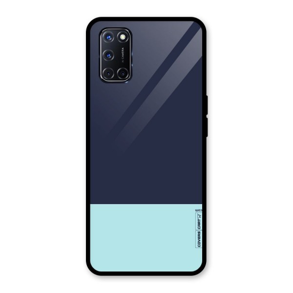 Pastel Blues Glass Back Case for Oppo A52