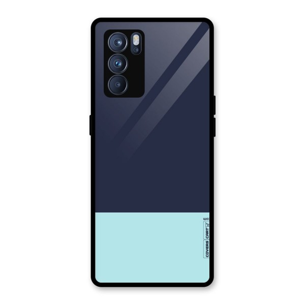 Pastel Blues Glass Back Case for Oppo Reno6 Pro 5G