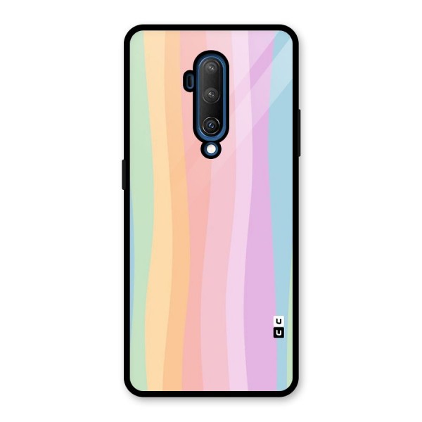 Pastel Curves Glass Back Case for OnePlus 7T Pro