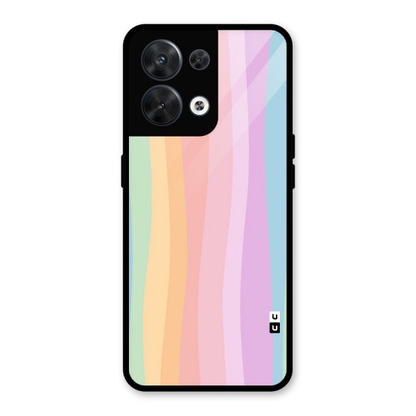 Pastel Curves Glass Back Case for Oppo Reno8 5G