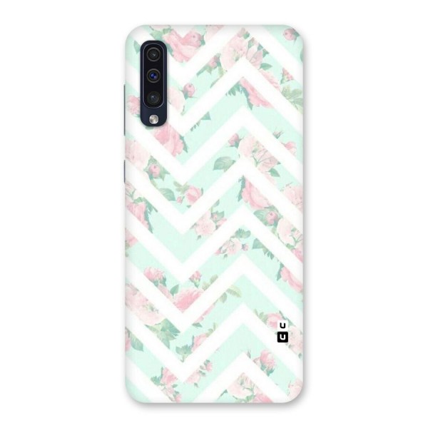 Pastel Floral Zig Zag Back Case for Galaxy A50s