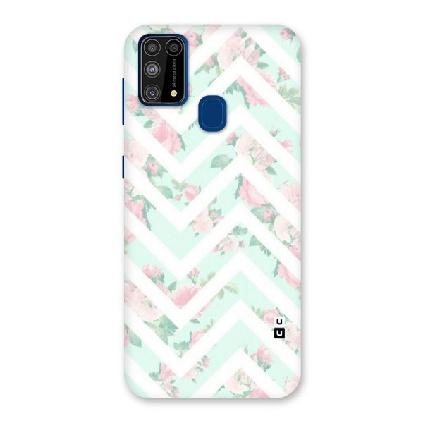 Pastel Floral Zig Zag Back Case for Galaxy M31