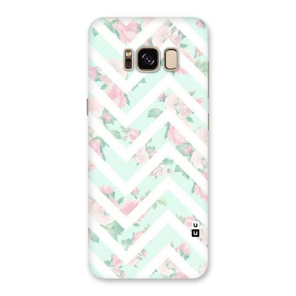 Pastel Floral Zig Zag Back Case for Galaxy S8