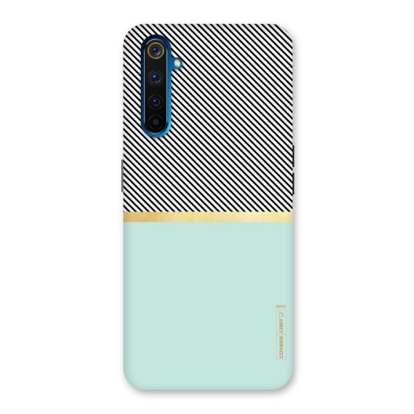 Pastel Green Base Stripes Back Case for Realme 6 Pro