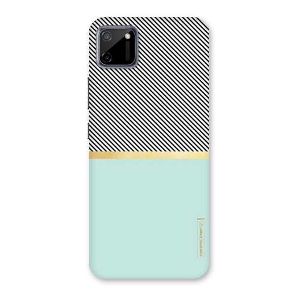 Pastel Green Base Stripes Back Case for Realme C11