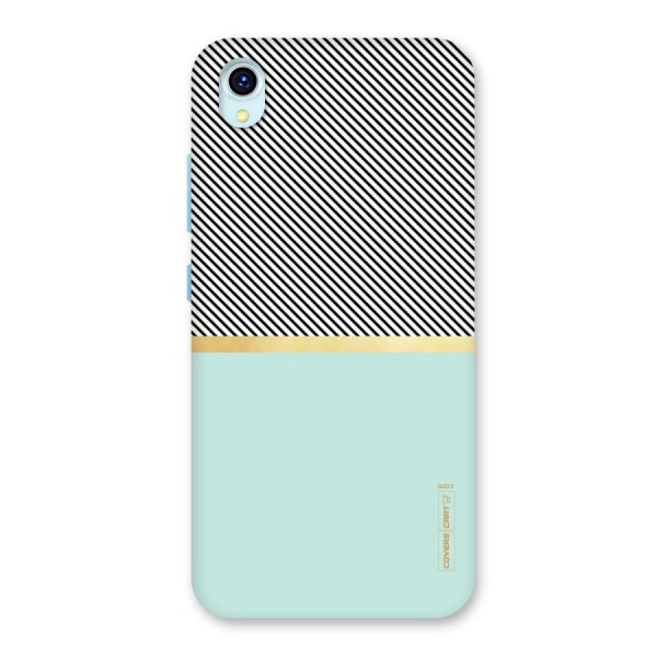 Pastel Green Base Stripes Back Case for Vivo Y1s