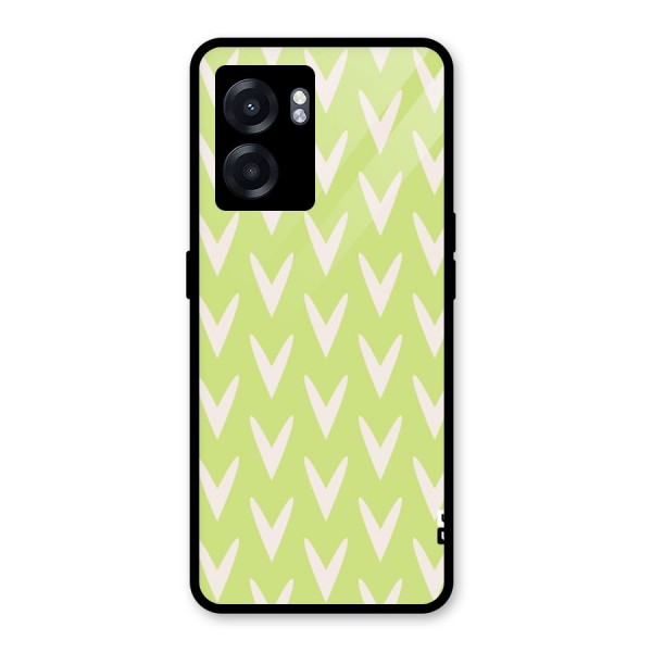 Pastel Green Grass Glass Back Case for Oppo K10 (5G)