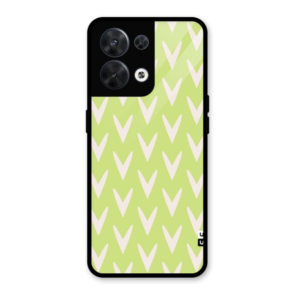 Pastel Green Grass Glass Back Case for Oppo Reno8 5G