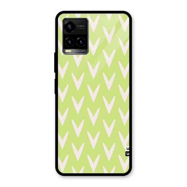 Pastel Green Grass Glass Back Case for Vivo Y21 2021