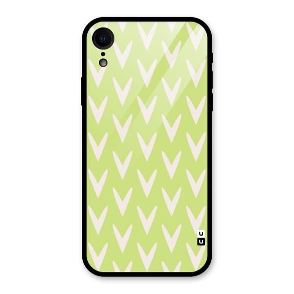 Pastel Green Grass Glass Back Case for XR