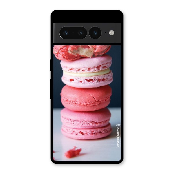 Pastel Macroons Glass Back Case for Google Pixel 7 Pro