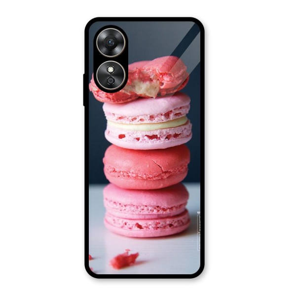 Pastel Macroons Glass Back Case for Oppo A17