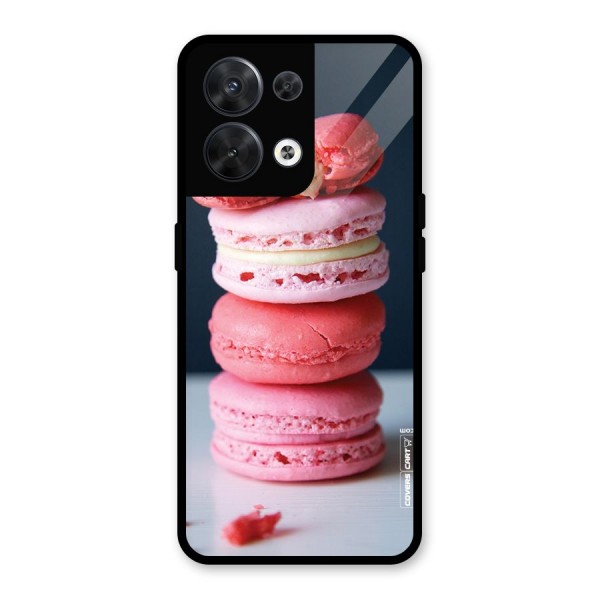 Pastel Macroons Glass Back Case for Oppo Reno8 5G