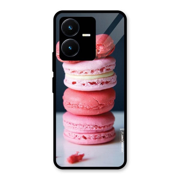 Pastel Macroons Glass Back Case for Vivo Y22