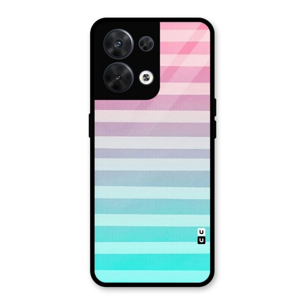 Pastel Ombre Glass Back Case for Oppo Reno8 5G