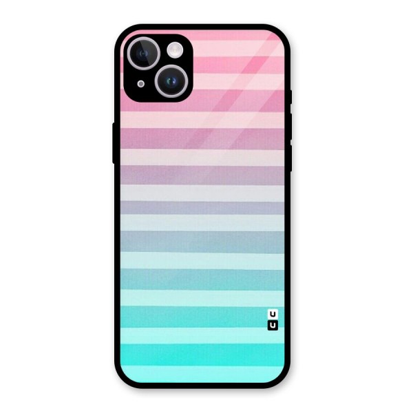 Pastel Ombre Glass Back Case for iPhone 14 Plus