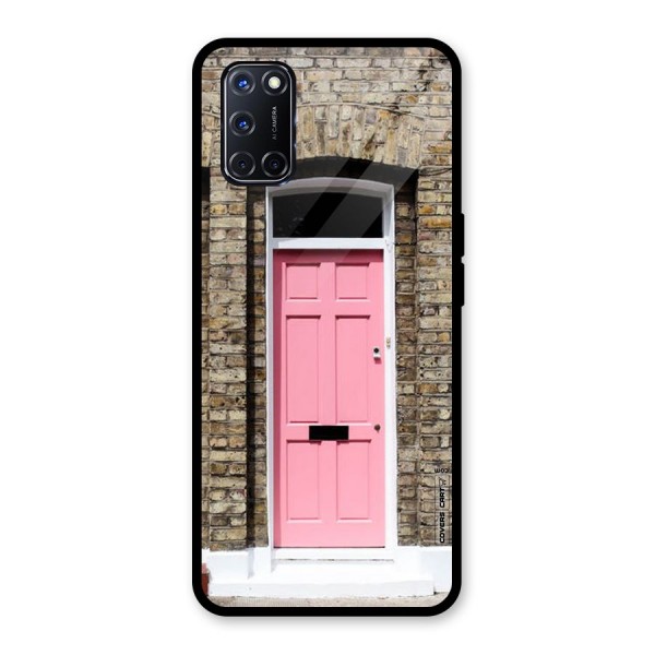 Pastel Pink Door Glass Back Case for Oppo A52