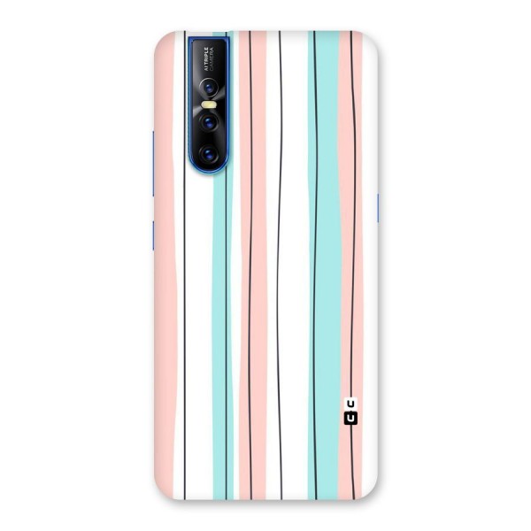 Pastel Tri Stripes Back Case for Vivo V15 Pro