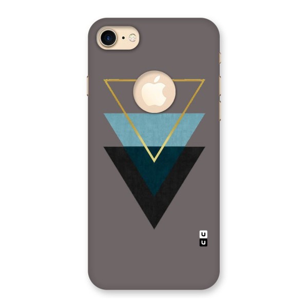 Pastel Triangle Back Case for iPhone 8 Logo Cut