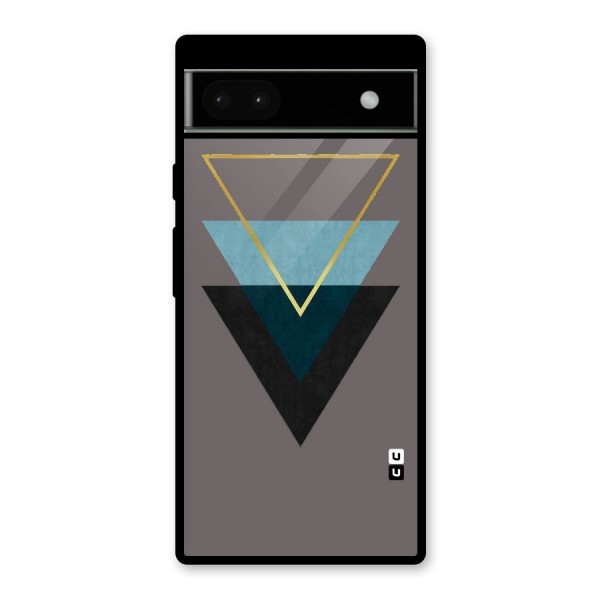 Pastel Triangle Glass Back Case for Google Pixel 6a