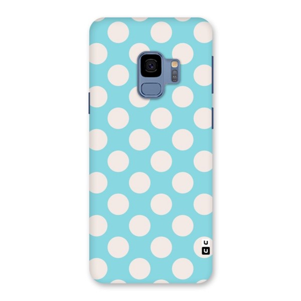 Pastel White Polka Dots Back Case for Galaxy S9