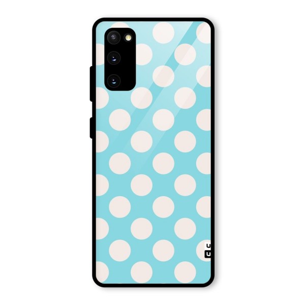 Pastel White Polka Dots Glass Back Case for Galaxy S20 FE 5G