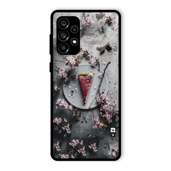 Pastry Florals Glass Back Case for Galaxy A73 5G