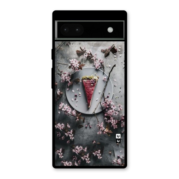 Pastry Florals Glass Back Case for Google Pixel 6a