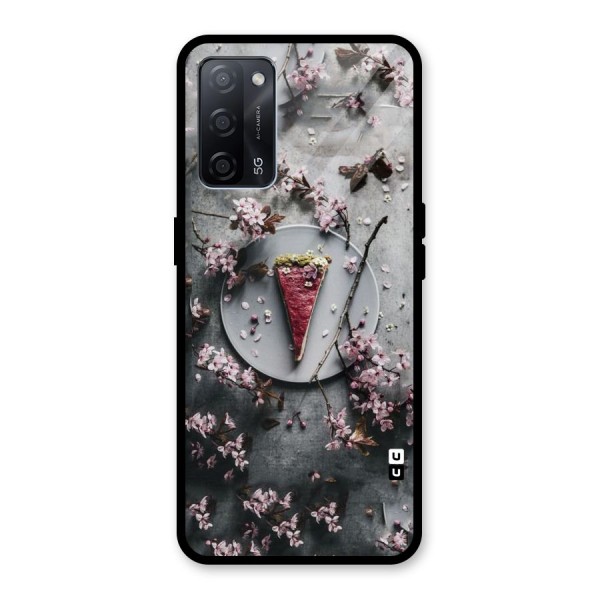 Pastry Florals Glass Back Case for Oppo A53s 5G