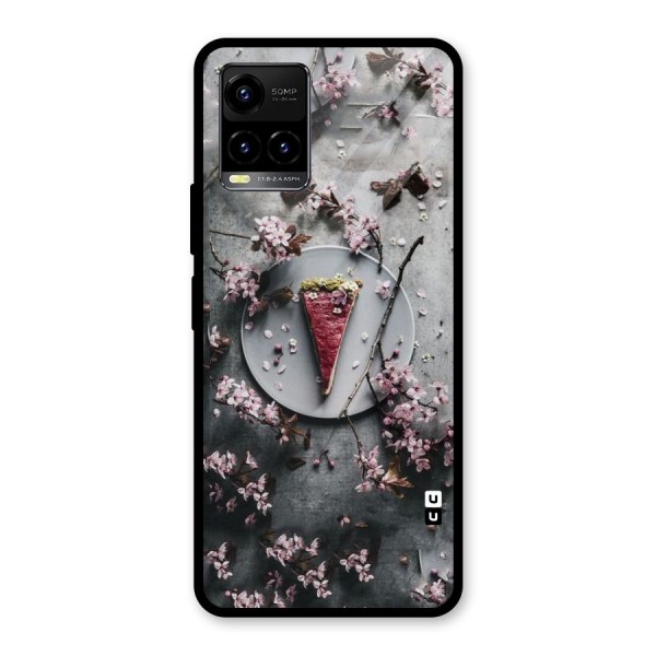 Pastry Florals Glass Back Case for Vivo Y21 2021