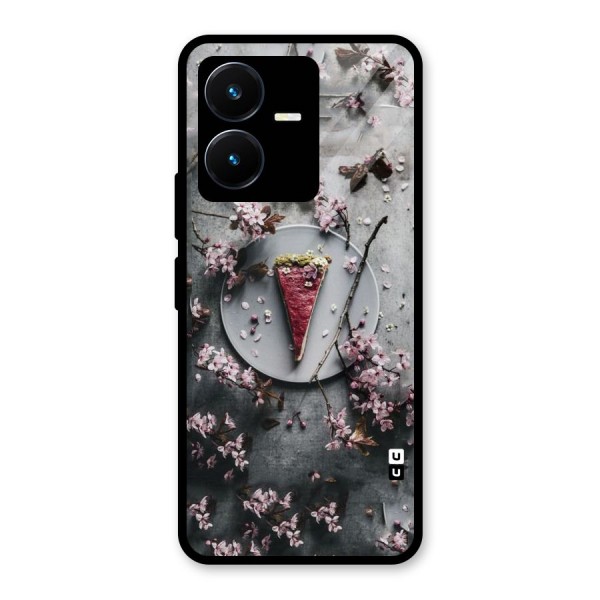 Pastry Florals Glass Back Case for Vivo Y22