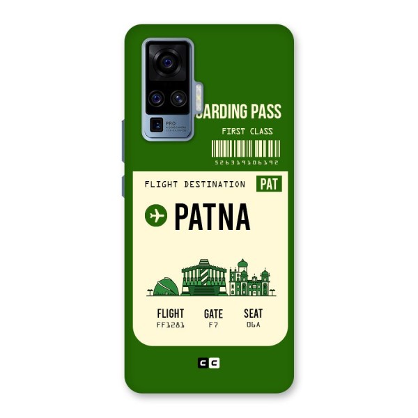 Patna Boarding Pass Back Case for Vivo X50 Pro