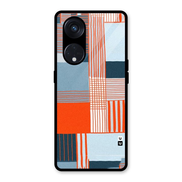 Pattern In Lines Glass Back Case for Reno8 T 5G