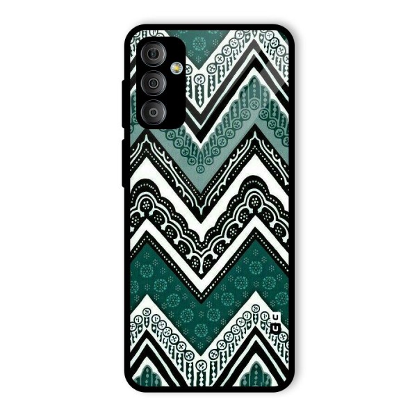 Patterned Chevron Glass Back Case for Galaxy F23