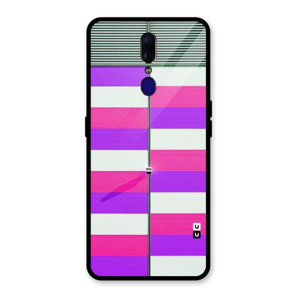 Patterns City Glass Back Case for Oppo F11