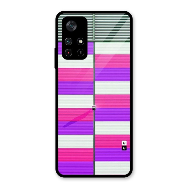 Patterns City Glass Back Case for Poco M4 Pro 5G