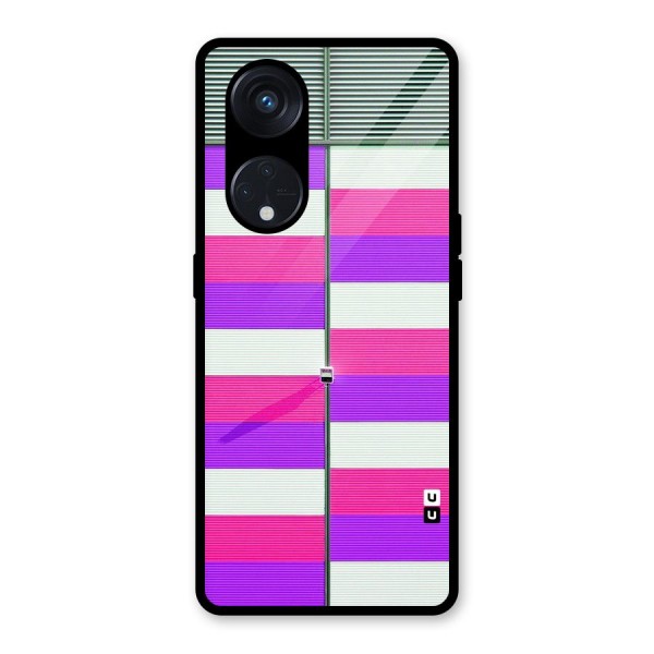 Patterns City Glass Back Case for Reno8 T 5G