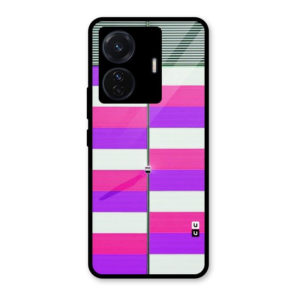 Patterns City Glass Back Case for Vivo T1 Pro