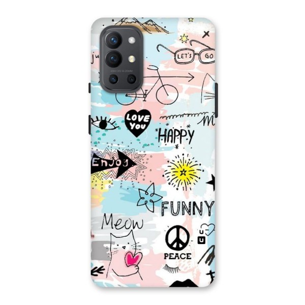 Peace And Funny Back Case for OnePlus 9R