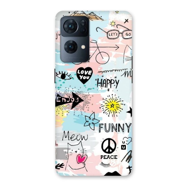 Peace And Funny Back Case for Oppo Reno7 Pro 5G