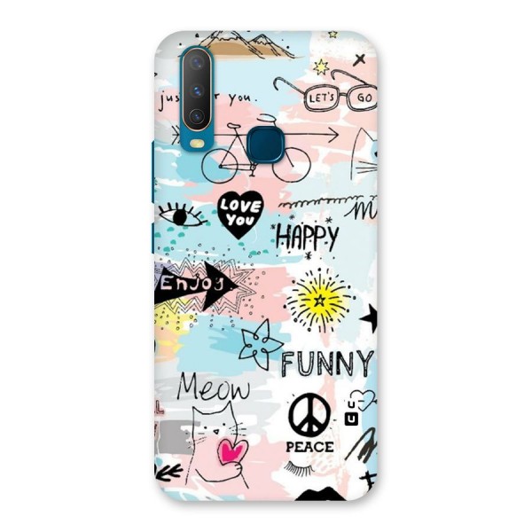 Peace And Funny Back Case for Vivo Y15