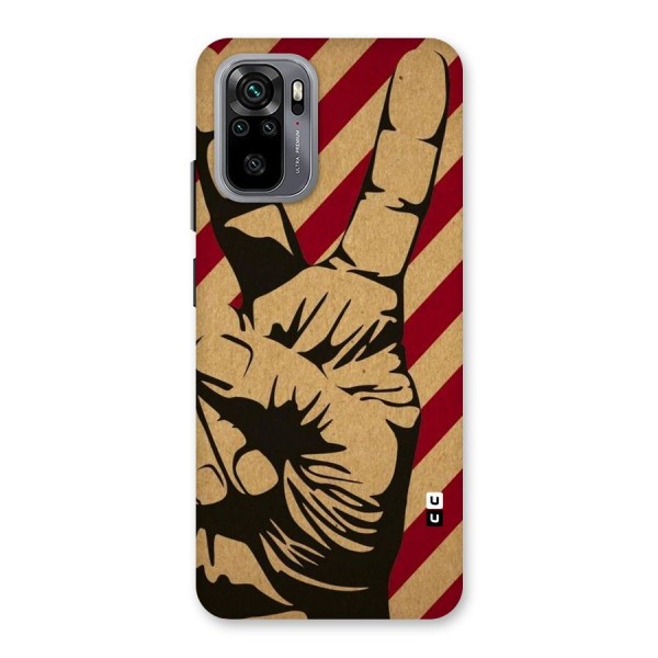 Peace Stripes Back Case for Redmi Note 10