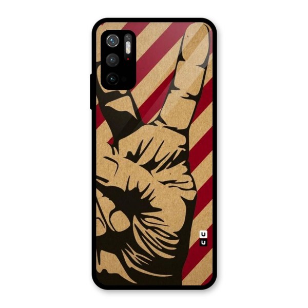 Peace Stripes Glass Back Case for Poco M3 Pro 5G