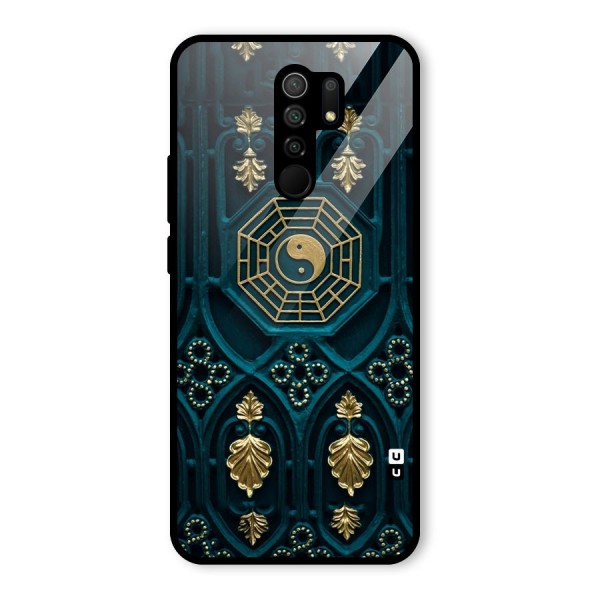 Peace Web Design Glass Back Case for Poco M2