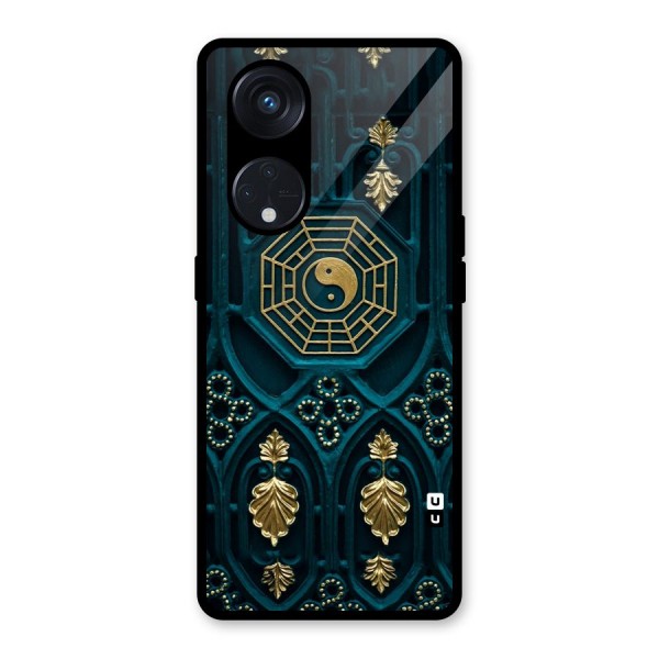 Peace Web Design Glass Back Case for Reno8 T 5G